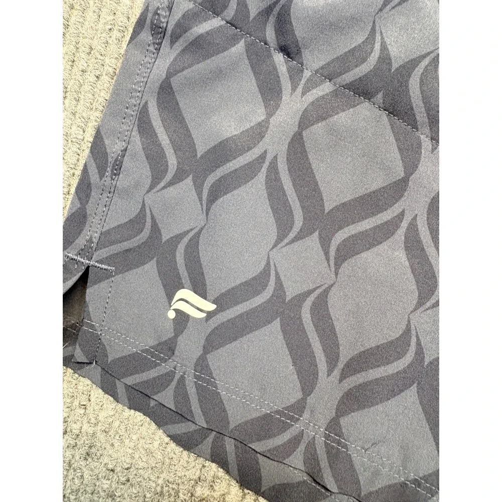Fabletics Mens Fundamental Shorts Navy Blue Patterned Athletic Training Size M